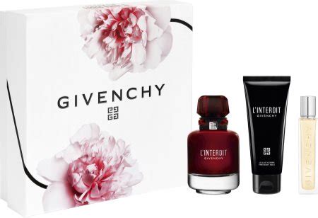 givenchy trio rouge interdit vinyl travel set|givenchy perfume gift sets.